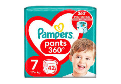 PAMPERS Sauskelnės-kelnaitės Pants Gp7 17+kg 42pcs