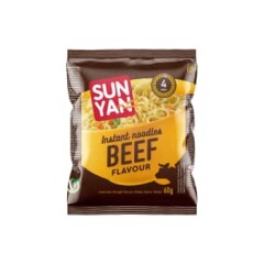 SUN YAN Instant noodles with beef flavor. 60g