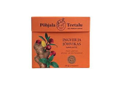 PÕHJALA TEETALU Berry tea Ginger and Cranberry pyramid in a bag 18g