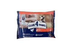 CLUB 4 PAWS Konservuotas šuniukų įdalas CLUB 4 PAWS su kalakutiena 340g