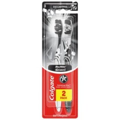 COLGATE Zobu birstes Max White Charcoal 2.gb 2pcs