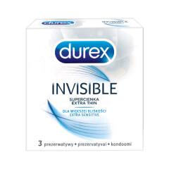 DUREX Kondoomid Invisible Extra Sensitive 3pcs