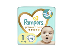 PAMPERS Püksmähkmed Pampers Premium VP S1 72pcs