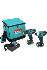 MAKITA Akumuliatoriniu irankių komplektas MAKITA CLX224A, 12 V, 2 x 2,0 Ah Li-ion, DF333D, TD110D 1pcs