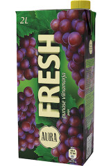 AURA Fresh red grape juice drink 2l