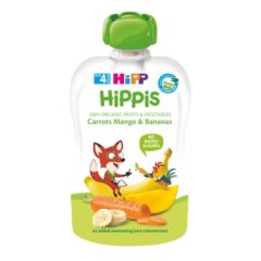 HIPP Hippis porgandipüree mango ja banaaniga BIO 4k 100g