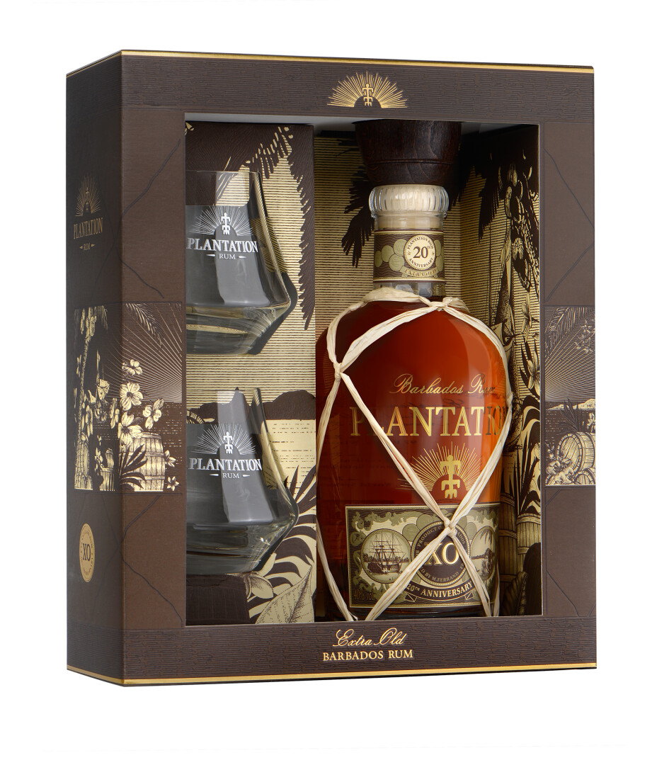 Buy Plantation Rum XO 20th Anniversary with Stemmed Glasses VAP