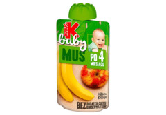 KUBUS Obuolių ir bananų tyrelė nuo 4 mėn. 100g