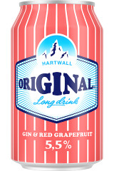 HARTWALL Long drink Original gin & red grapefruit 330ml