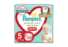 PAMPERS Sauskelnės-kelnaitės PREMIUM PANTS JPP 5 (12-17 kg) 52pcs