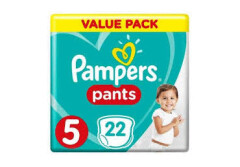 PAMPERS SAUSKELNĖS PAMPERS PANTS 5 DYDIS 12-17 KG 22pcs