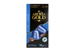 AROMA GOLD Kavos kapsulės AROMA GOLD FIORI LUNGO 58g