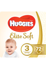 HUGGIES MÄHKMED ELITE SOFT 3 5-9KG 72pcs