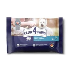 CLUB 4 PAWS Konservuotas šunų ėdalas CLUB 4 PAWS su ėriena 340g